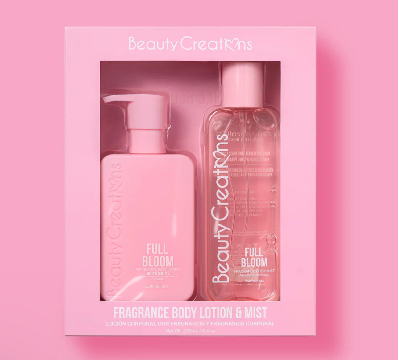 Beauty creations body spray and lotion set