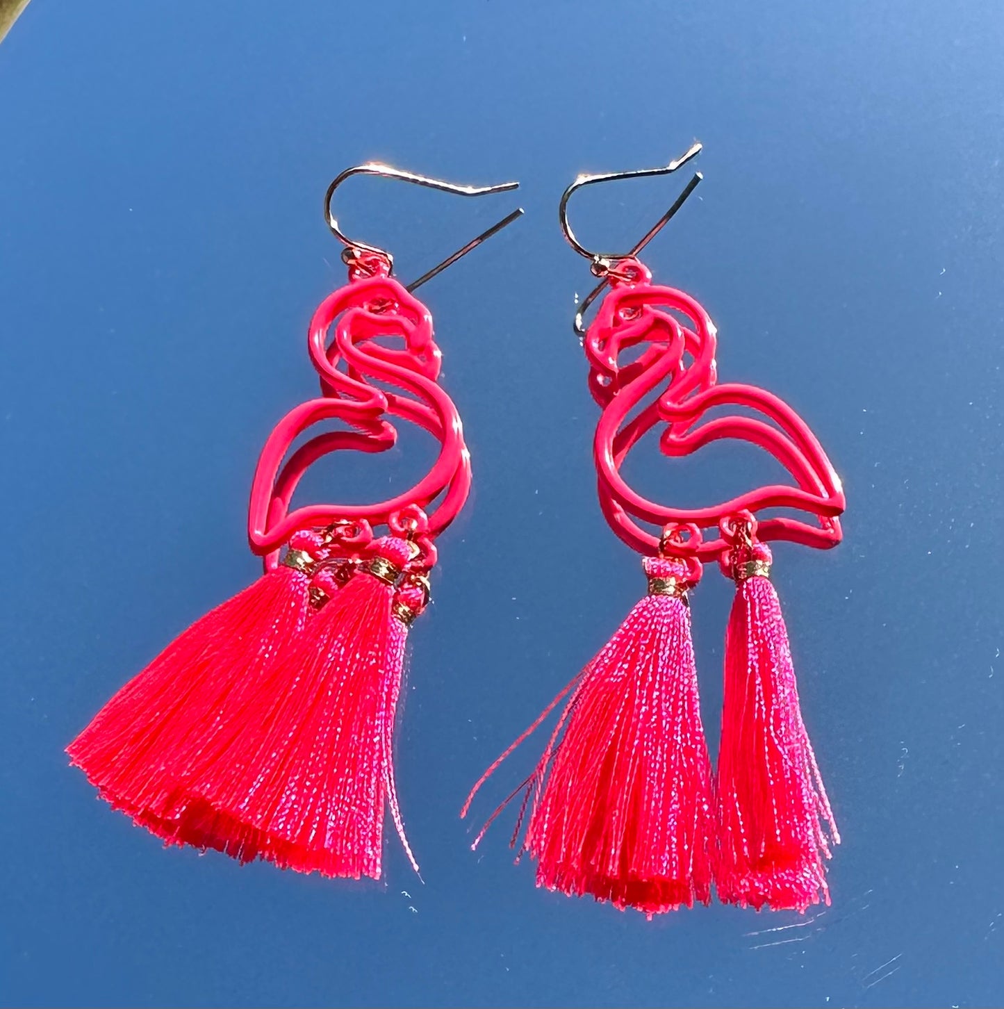 FLAMINGO PINK EARRINGS