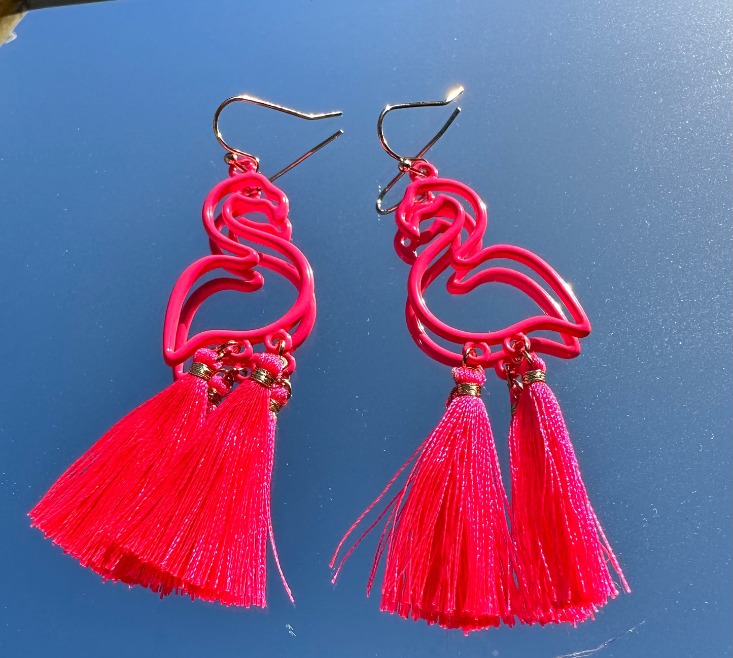 FLAMINGO PINK EARRINGS