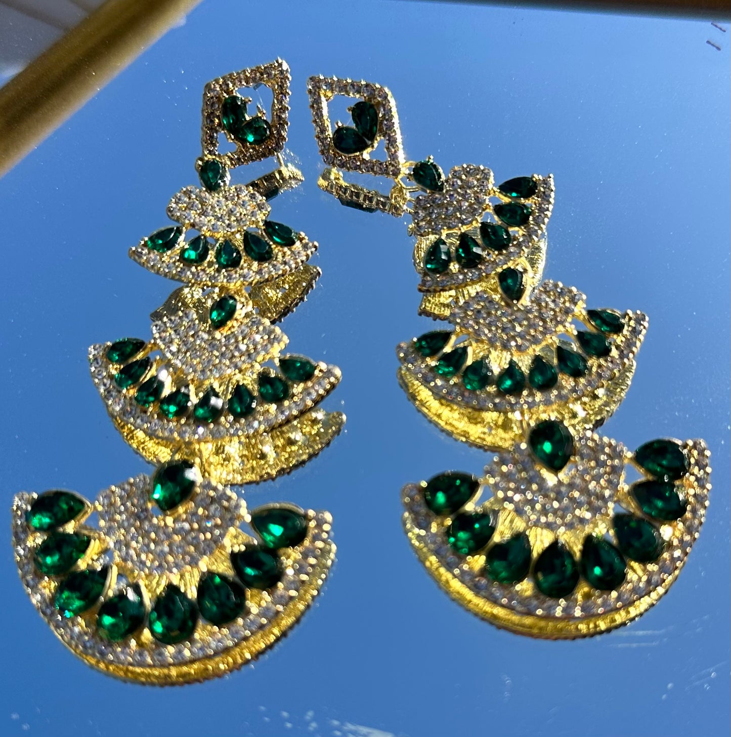 GREEN ENVY EARRINGS